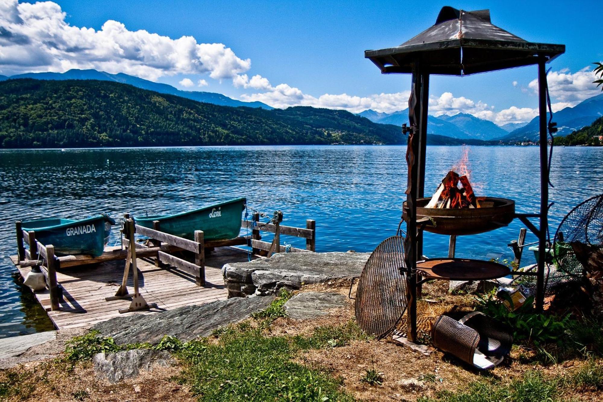 Ferienwohnungen Fischerhaus - Direkt Am See Millstatt Exterior foto